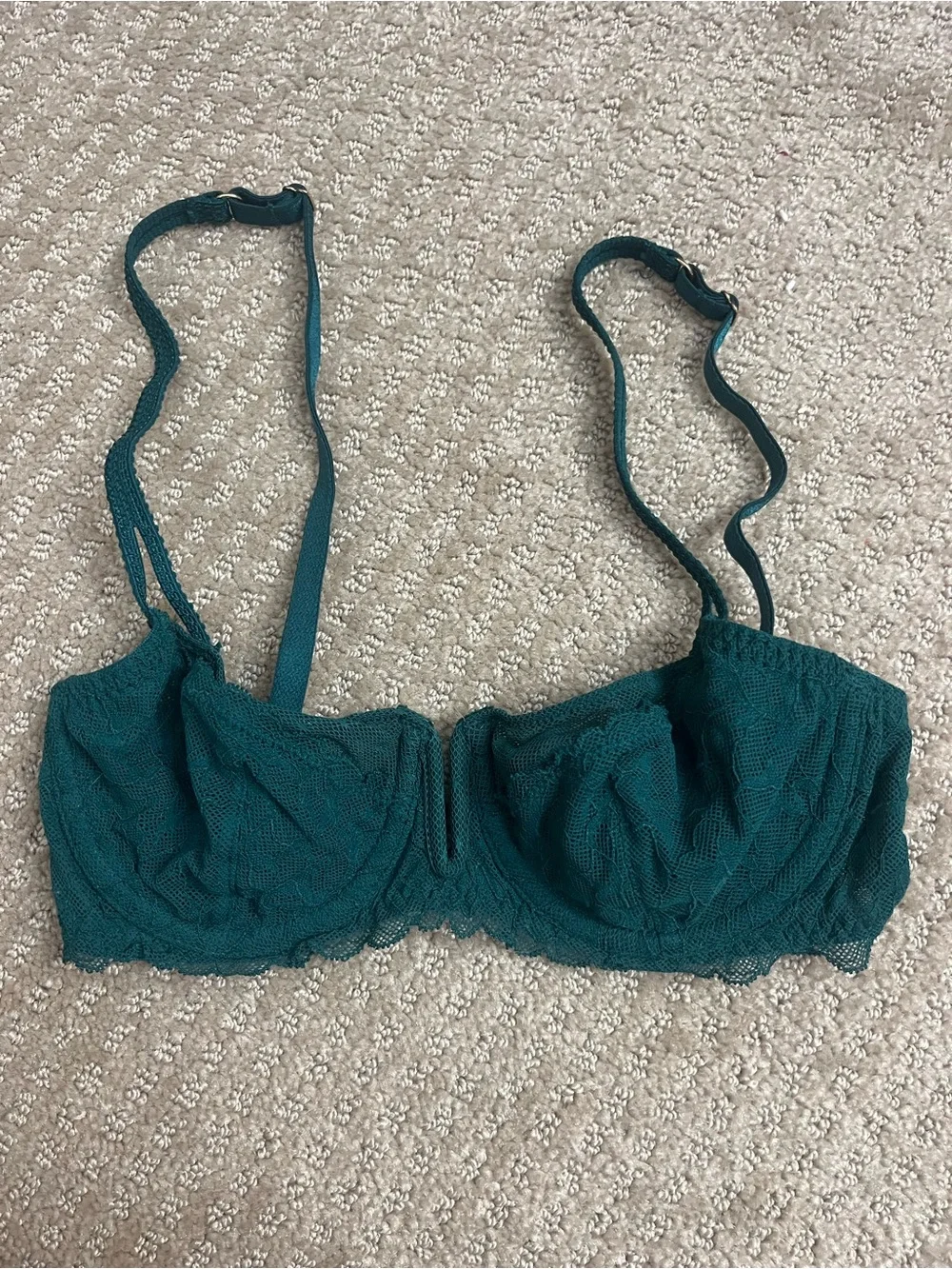 dark green Lace Balconette Bra - Women Intimates